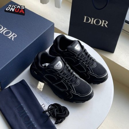 DIOR B30 SNEAKER BLACK MESH AND TECHNICAL FABRIC - CD97