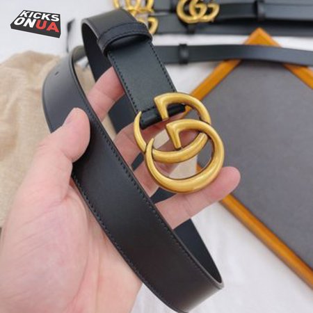 GUCCI GG MARMONT REVERSIBLE BELT BLACK