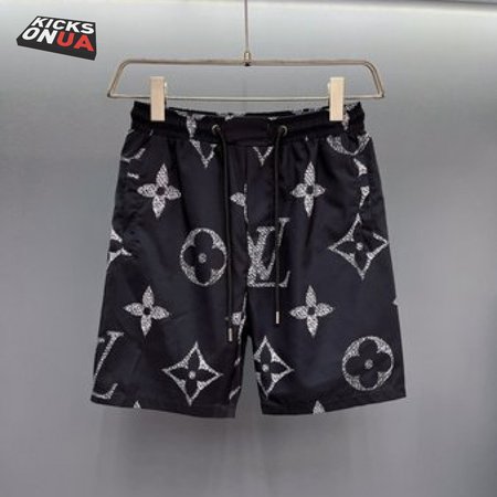 Short Printed Yellow Logo Monochrome Shorts