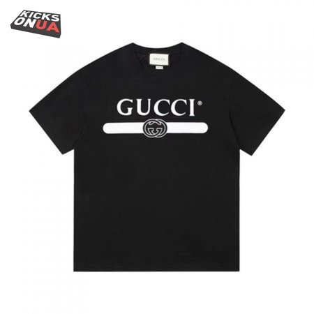 GUCCI OVERSIZED T-SHIRT WITH INTERLOCKING G BLACK