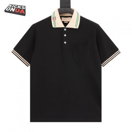 Gucci Interlocking G-collar Polo Shirt