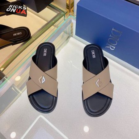 DIOR ALIAS SANDAL Beige Grained Calfskin