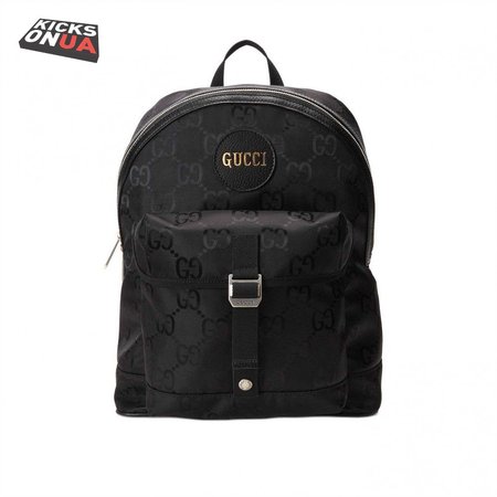 Gucci Off The Gird Backpack Black GG Nylon - GBP002