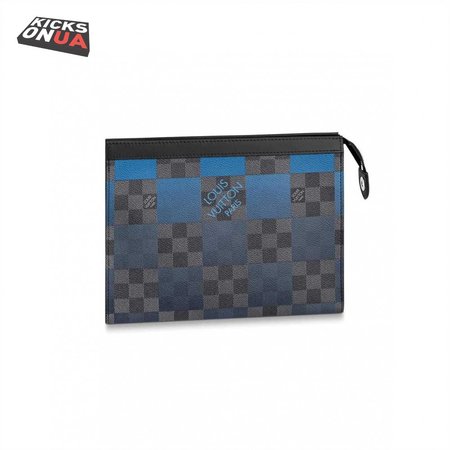 Pochette Voyage MM Damier Graphite Canvas In Blue - PB04