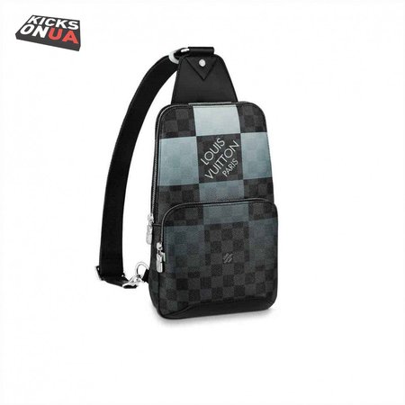 avenue sling bag white damier graphite giant n40403