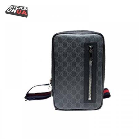 GUCCI ALL OVER PRINT MESSENGER BAG BLACK - GBC31