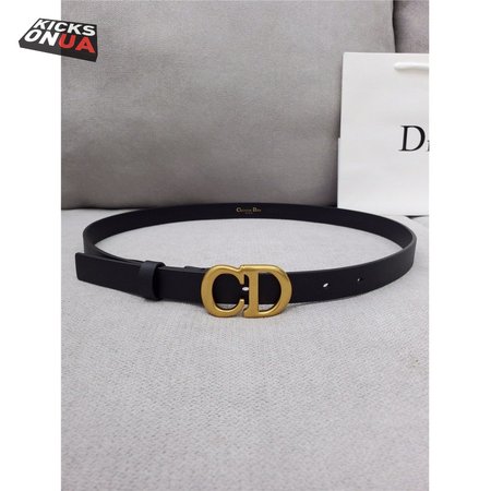 dior CD black leather belt