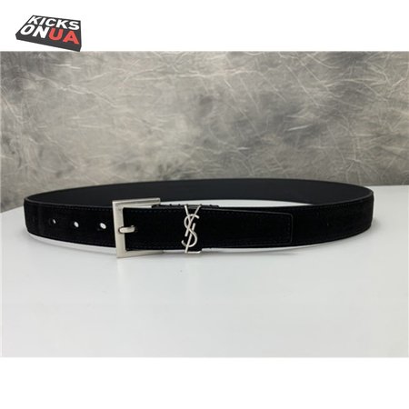 ysl leather belt