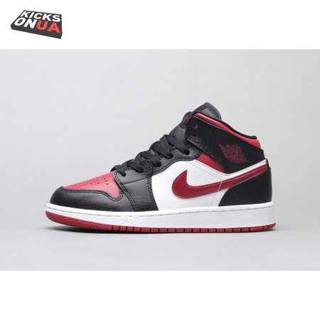 Air Jordan 1 Mid Bred Toe 36-46