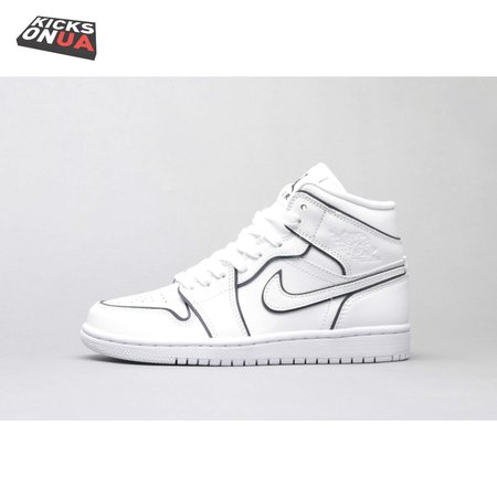 Air Jordan 1 Mid Iridescent Reflective White 36-46