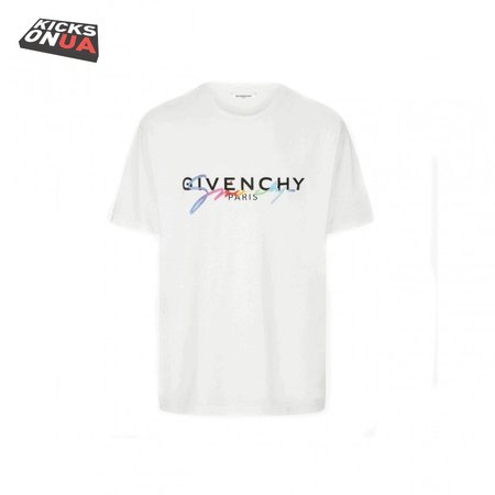 GIVENCHY RAINBOW SIGNATURE COTTON T-SHIRT - GVC5