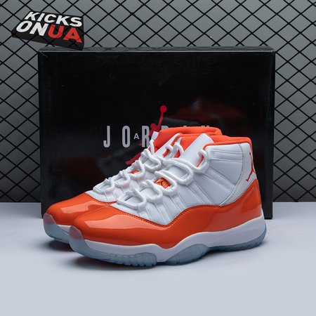 Air Jordan 11 Retro High 72-10 White Orange Size 40-48.5