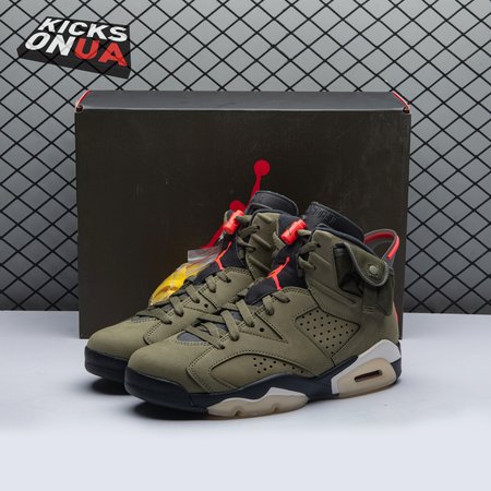 Travis Scott x Air Jordan 6 Retro 'Olive' CN1084 200 Size 40-47.5