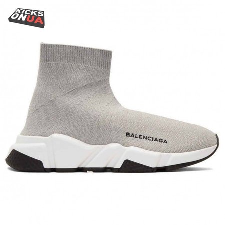 BALENCIAGA SPEED TRAINER METALLIC SILVER LUREX - BB18