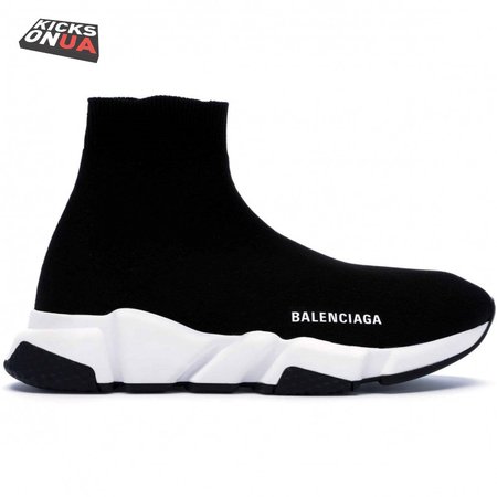 BALENCIAGA SPEED TRAINER BLACK WHITE - BB10