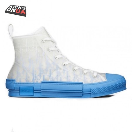 B23 HIGH-TOP SNEAKER WITH GRADIENT BLUE DIOR OBLIQUE CANVAS