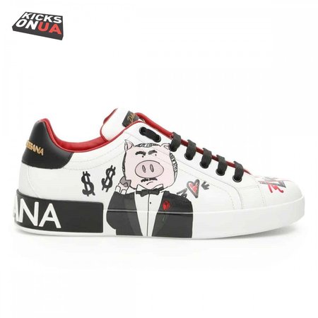 DOLCE & GABBANA PORTOFINO PADRINO PIG SNEAKERS - DG27