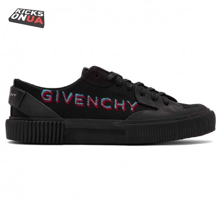 GIVENCHY BLACK SIGNATURE LIGHT TENNIS SNEAKER - GVC42